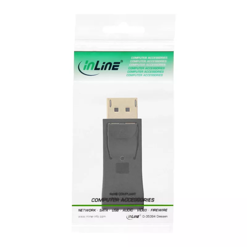 InLine DisplayPort adapteris DisplayPort kištukas / HDMI lizdas juodas