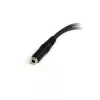StarTech.com 3,5 mm 4 kontaktų į 2x 3 kontaktų 3,5 mm laisvų rankų įrangos skirstytuvo adapteris – mot./vyr.