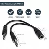 StarTech.com 3,5 mm 4 kontaktų į 2x 3 kontaktų 3,5 mm laisvų rankų įrangos skirstytuvo adapteris – mot./vyr.