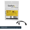 StarTech.com 3,5 mm 4 kontaktų į 2x 3 kontaktų 3,5 mm laisvų rankų įrangos skirstytuvo adapteris – mot./vyr.