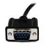 StarTech.com 2 m juodas DB9 RS232 serijinis nulinio modemo kabelis F/M
