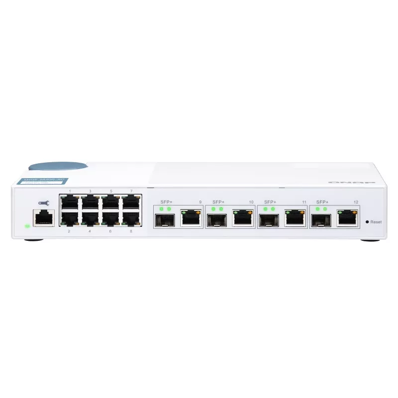 QNAP QSW-M408-4C tinklo komutatorius valdomas L2 Gigabit Ethernet (10/100/1000) baltas