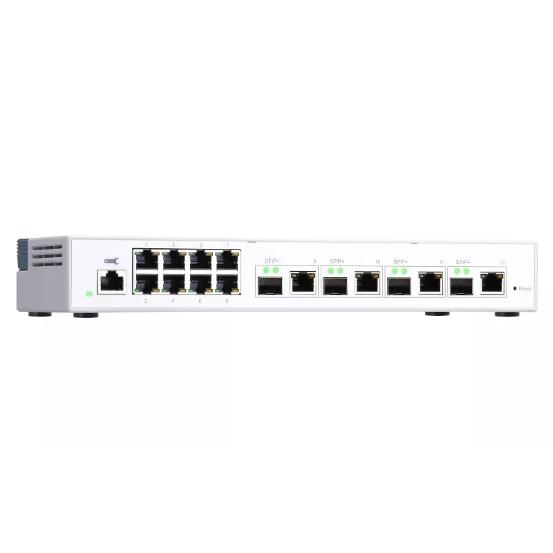 QNAP QSW-M408-4C tinklo komutatorius valdomas L2 Gigabit Ethernet (10/100/1000) baltas