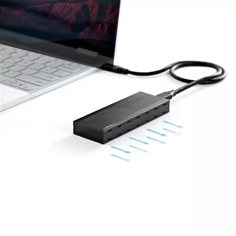 StarTech.com USB-C 10Gbps į M.2 NVMe SSD korpusą - Nešiojamasis išorinis M.2 NGFF PCIe aliuminis korpusas - 1GB/s skaitymo/rašymo greitis - Palaiko 2230, 2242, 2260, 2280 - TB3 suderinamas - Mac ir PC