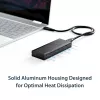 StarTech.com USB-C 10Gbps į M.2 NVMe SSD korpusą - Nešiojamasis išorinis M.2 NGFF PCIe aliuminis korpusas - 1GB/s skaitymo/rašymo greitis - Palaiko 2230, 2242, 2260, 2280 - TB3 suderinamas - Mac ir PC
