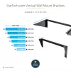 StarTech.com 3U 19” sieninio tvirtinimo vertikalus stovo laikiklis, sieninio pataisymo skydo laikiklis duomenų/AV/IT/kompiuterinei įrangai, 3U stovas spintai ar serverių patalpai, palaiko 150 svarų (68 kg) talpą