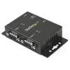 StarTech.com 2 prievadų pramoninis prie sienos tvirtinamas USB į nuoseklųjį adapterio šakotuvas su DIN bėgelio spaustukais