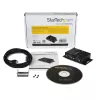 StarTech.com 2 prievadų pramoninis prie sienos tvirtinamas USB į nuoseklųjį adapterio šakotuvas su DIN bėgelio spaustukais