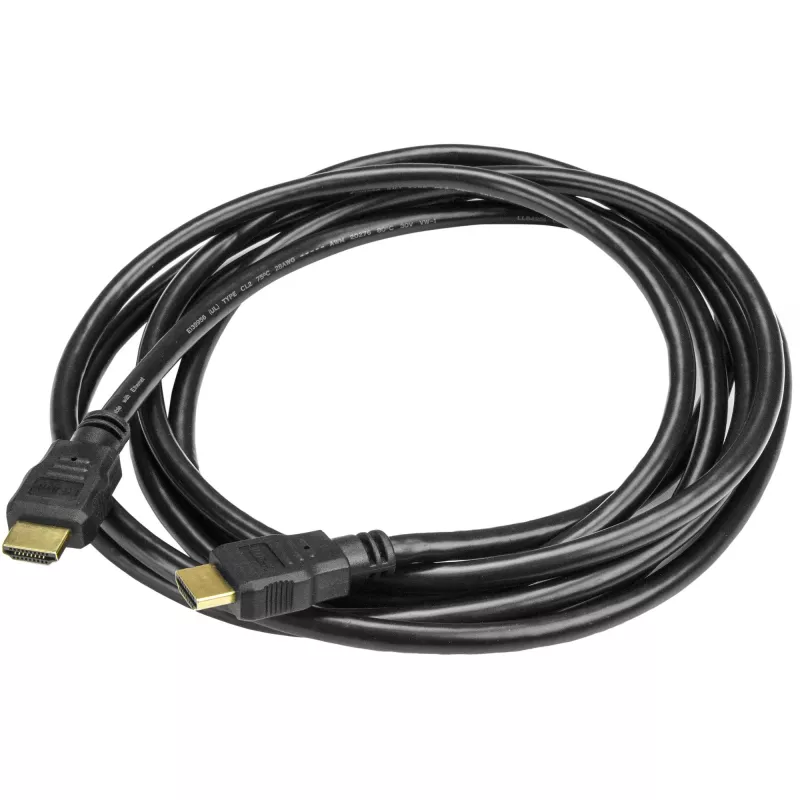 StarTech.com 3m (10 pėdų) HDMI kabelis – 4K didelės spartos HDMI kabelis su eternetu – UHD 4K 30Hz vaizdo – HDMI 1.4 kabelis – Ultra HD HDMI monitoriams, projektoriams, televizoriams ir ekranams – juodas HDMI laidas – M/M