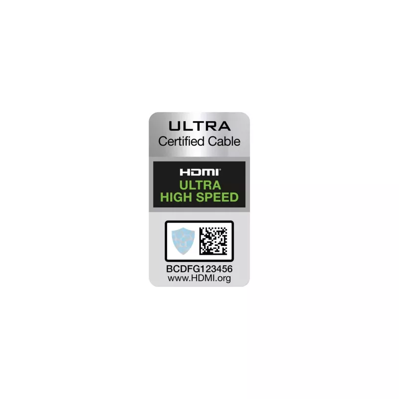 InLine sertifikuotas HDMI laidas, itin didelės spartos HDMI, 8K4K, 0,5 m
