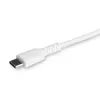 StarTech.com 6 pėdų (2 m) patvarus baltas USB-C į Lightning laidas – tvirtas aramidinio pluošto USB Type C į Lightning įkrovimo / sinchronizavimo maitinimo kabelis – Apple MFi sertifikuotas iPad / iPhone 12