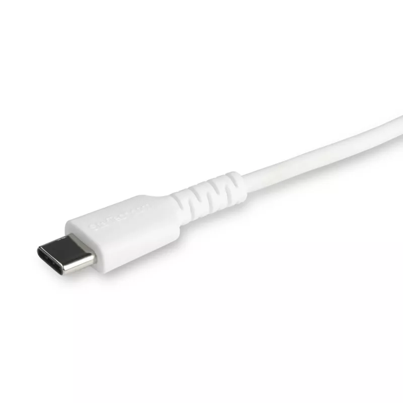 StarTech.com 6 pėdų (2 m) patvarus baltas USB-C į Lightning laidas – tvirtas aramidinio pluošto USB Type C į Lightning įkrovimo / sinchronizavimo maitinimo kabelis – Apple MFi sertifikuotas iPad / iPhone 12