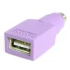 StarTech.com pakaitinis USB klaviatūros į PS/2 adapteris – F/M, PS/2, USB A, violetinė