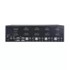 StarTech.com 4 prievadų dvigubas DisplayPort KVM jungiklis - 4K 60Hz, 3840 x 2160 pikselių, 4K Ultra HD, montavimas į stovą, 18 W, 2U, juodas
