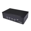 StarTech.com 4 prievadų dvigubas DisplayPort KVM jungiklis - 4K 60Hz, 3840 x 2160 pikselių, 4K Ultra HD, montavimas į stovą, 18 W, 2U, juodas