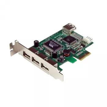 StarTech.com 4 prievadų PCI Express žemo profilio didelės spartos USB kortelė