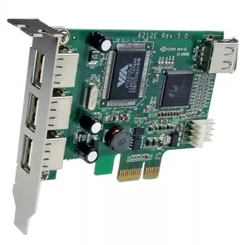 StarTech.com 4 prievadų PCI Express žemo profilio didelės spartos USB kortelė