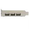 StarTech.com 4 prievadų PCI Express žemo profilio didelės spartos USB kortelė