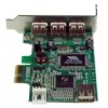 StarTech.com 4 prievadų PCI Express žemo profilio didelės spartos USB kortelė