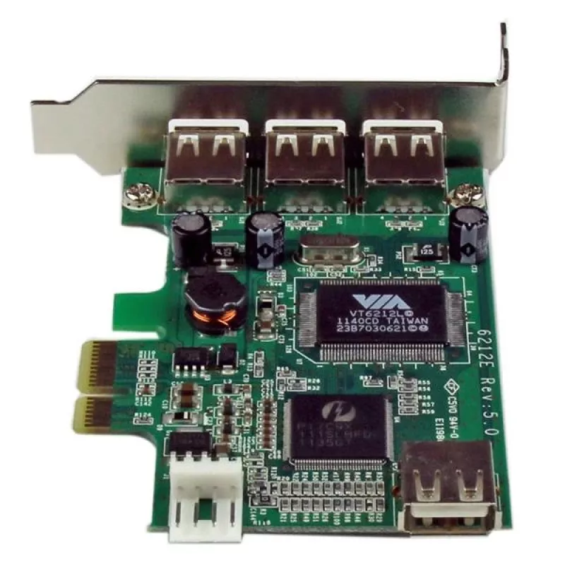 StarTech.com 4 prievadų PCI Express žemo profilio didelės spartos USB kortelė