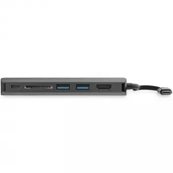 StarTech.com USB C daugiafunkcis adapteris - USB-C kelioninis dokas su 4K HDMI, 3x USB 3.0 šakotuvas, SD/SDHC, GbE, 60W PD 3.0 pralaidumas - USB Type-C/Thunderbolt 3 - pakeičia DKT30CSDHPD