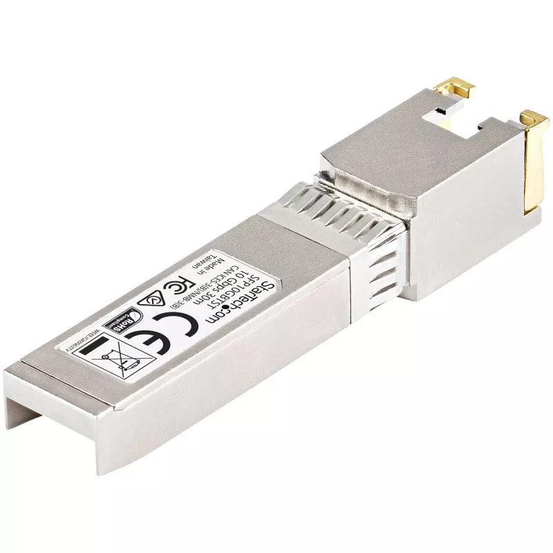 StarTech.com Cisco SFP-10GB-TC Suderinamas SFP+ Modulis - 10GBASE-T - SFP į RJ45 Cat6/Cat5e - 10GE Gigabitinis Ethernet SFP+ - RJ-45 30m - Cisco Firepower, ASR1000, ASR9000