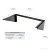 StarTech.com Vertikalus prie sienos tvirtinamas serverių stovas – tvirtas plienas – 6U