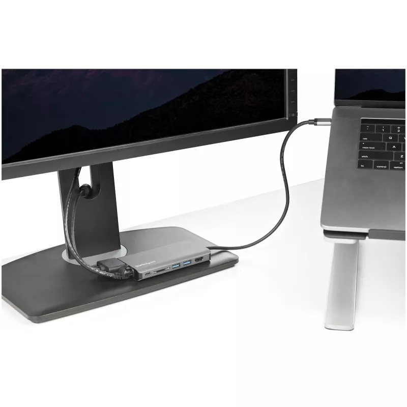 StarTech.com USB-C universali kelionių dokas su HDMI/VGA, 3x USB 3.0, SD, GbE, garsu ir 100 W PD – nešiojamai darbo vietai nešiojamiesiems kompiuteriams ir planšetiniams kompiuteriams