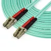 StarTech.com 10m (30ft) LC/UPC į LC/UPC OM4 daugiamodis šviesolaidinis kabelis, 50/125µm LOMMF/VCSEL Zipcord pluoštas, 100G, maži įterpimo nuostoliai - LSZH pluošto trumpiklis