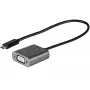 StarTech.com USB-C į VGA adapteris - 1080p USB Type-C į VGA adapterio dongle - USB-C (DP Alt Mode) į VGA monitoriaus/ekrano vaizdo keitiklis - Thunderbolt 3 suderinamas - 12 colių ilgio pritvirtintas laidas - Atnaujinta CDP2VGA versija