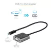 StarTech.com USB-C į VGA adapteris - 1080p USB Type-C į VGA adapterio dongle - USB-C (DP Alt Mode) į VGA monitoriaus/ekrano vaizdo keitiklis - Thunderbolt 3 suderinamas - 12 colių ilgio pritvirtintas laidas - Atnaujinta CDP2VGA versija