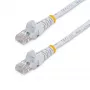 StarTech.com Cat5e komutacinis kabelis su neužsikabinančiomis RJ45 jungtimis – 3 m, baltas