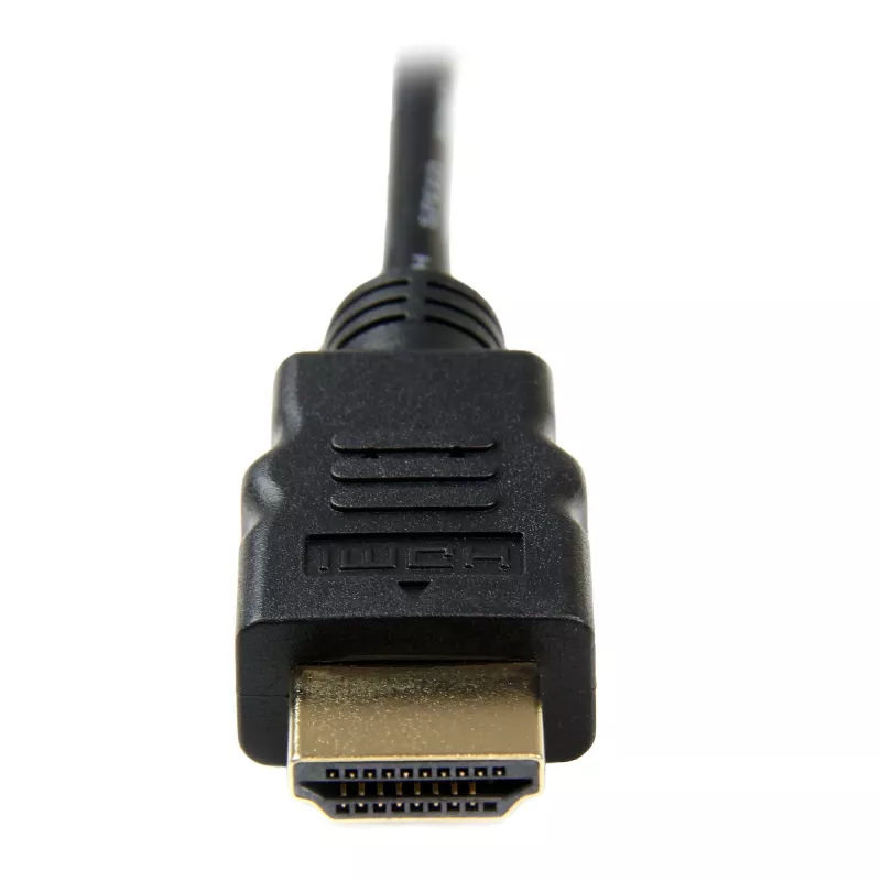 StarTech.com 50 cm Micro HDMI į HDMI kabelis su Ethernet – 4K 30Hz vaizdas – Patvarus didelės spartos Micro HDMI Type-D į HDMI 1.4 adapterio kabelis / keitiklio laidas – UHD HDMI monitoriai / televizoriai / ekranai – M/M