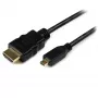 StarTech.com 2 m Micro HDMI į HDMI kabelis su Ethernet – 4K 30 Hz vaizdas – patvarus didelės spartos Micro HDMI Type-D į HDMI 1.4 adapterio kabelis / keitiklio laidas – UHD HDMI monitoriams / televizoriams / ekranams – M/M
