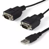 StarTech.com 6ft (1.8m) 2-Port FTDI USB to Serial RS232 Adapter kabelis with COM Retention, USB to RS232 Adapter - TAA
