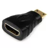 StarTech.com Mini HDMI į HDMI adapteris - 4K didelės spartos HDMI adapteris - 4K 30 Hz Ultra HD didelės spartos HDMI adapteris - HDMI 1.4 - paauksuotos jungtys - UHD Mini HDMI adapteris 4K - juodas