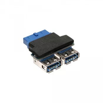 InLine USB 3.0 adapteris vidinis 2x USB A moteriška jungtis prie pagrindinės plokštės antraštės