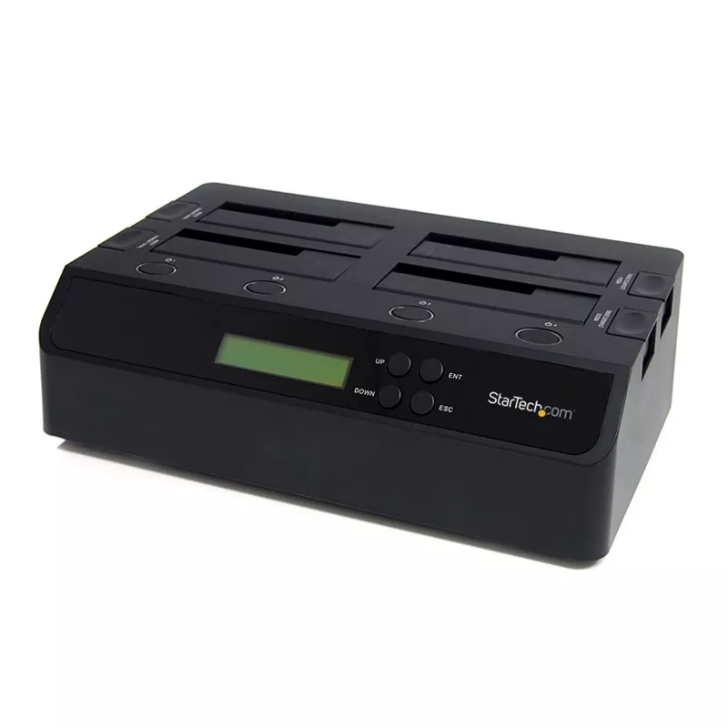StarTech.com 4 vietų USB 3.0 eSATA į SATA autonominis 1:3 HDD standžiųjų diskų kopijavimo dokas
