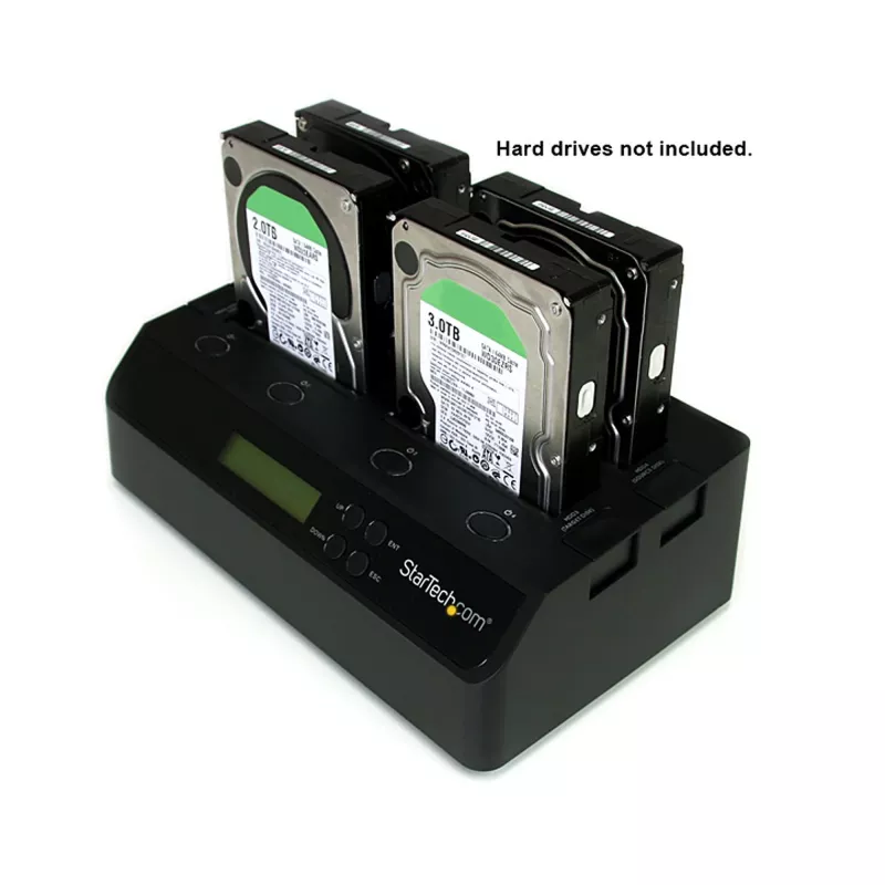 StarTech.com 4 vietų USB 3.0 eSATA į SATA autonominis 1:3 HDD standžiųjų diskų kopijavimo dokas