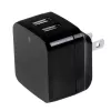 StarTech.com dviejų prievadų USB sieninis įkroviklis - tarptautinėms kelionėms - 17W/3,4A - juodas