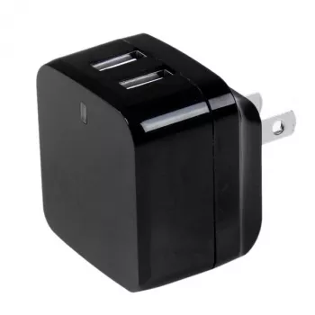 StarTech.com dviejų prievadų USB sieninis įkroviklis - tarptautinėms kelionėms - 17W/3,4A - juodas
