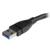 StarTech.com USB 3.0 A-to-A ilginamasis kabelis - 6 col., juodas, 0,152 m, USB A, USB A, USB 3.2 Gen 1 (3.1 Gen 1), 5 Gbit/s, juodas