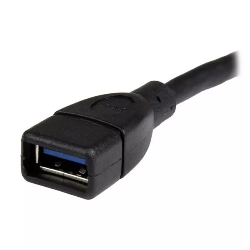 StarTech.com USB 3.0 A-to-A ilginamasis kabelis - 6 col., juodas, 0,152 m, USB A, USB A, USB 3.2 Gen 1 (3.1 Gen 1), 5 Gbit/s, juodas