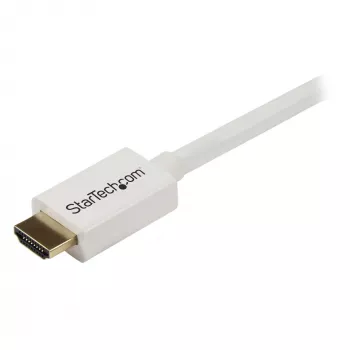 StarTech.com 5 m / 16 pėd. CL3 reitingo HDMI laidas su Ethernet – sieniniam montavimui skirtas Ultra HD HDMI laidas – 4K 30 Hz UHD didelės spartos HDMI laidas – 10,2 Gbps – HDMI 1.4 vaizdo/ekrano laidas – 30AWG, baltas