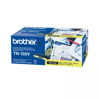 Brother TN130Y geltonos spalvos dažų kasetė, 2000 puslapių