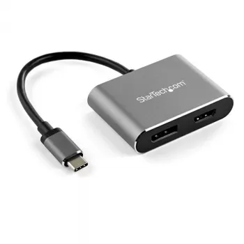 StarTech.com USB C daugiaportis vaizdo adapteris - 4K 60Hz USB-C į HDMI 2.0 arba DisplayPort 1.2 monitoriaus adapteris - USB Type-C 2-in-1 vaizdo keitiklis HDMI/DP HBR2 HDR - Suderinamas su Thunderbolt 3