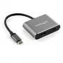 StarTech.com USB C daugiaportis vaizdo adapteris - 4K 60Hz USB-C į HDMI 2.0 arba DisplayPort 1.2 monitoriaus adapteris - USB Type-C 2-in-1 vaizdo keitiklis HDMI/DP HBR2 HDR - Suderinamas su Thunderbolt 3