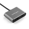 StarTech.com USB C daugiaportis vaizdo adapteris - 4K 60Hz USB-C į HDMI 2.0 arba DisplayPort 1.2 monitoriaus adapteris - USB Type-C 2-in-1 vaizdo keitiklis HDMI/DP HBR2 HDR - Suderinamas su Thunderbolt 3