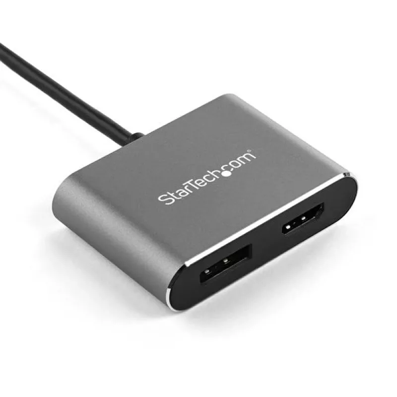 StarTech.com USB C daugiaportis vaizdo adapteris - 4K 60Hz USB-C į HDMI 2.0 arba DisplayPort 1.2 monitoriaus adapteris - USB Type-C 2-in-1 vaizdo keitiklis HDMI/DP HBR2 HDR - Suderinamas su Thunderbolt 3