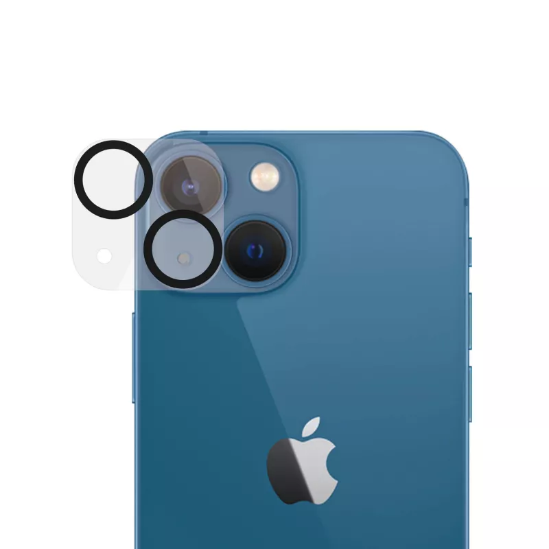 Fotoaparato objektyvo apsauginis stiklas PanzerGlass, skirtas Apple iPhone 13 / 13 Mini — grūdintas stiklas, atsparus įbrėžimams ir smūgiams, skaidrus